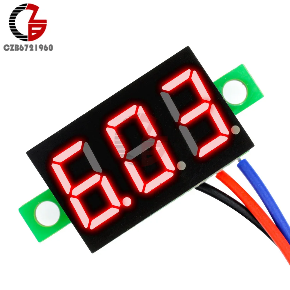 DC 0-30V 3 Wires 0.36'' LED Digital Voltmeter Voltage Meter
