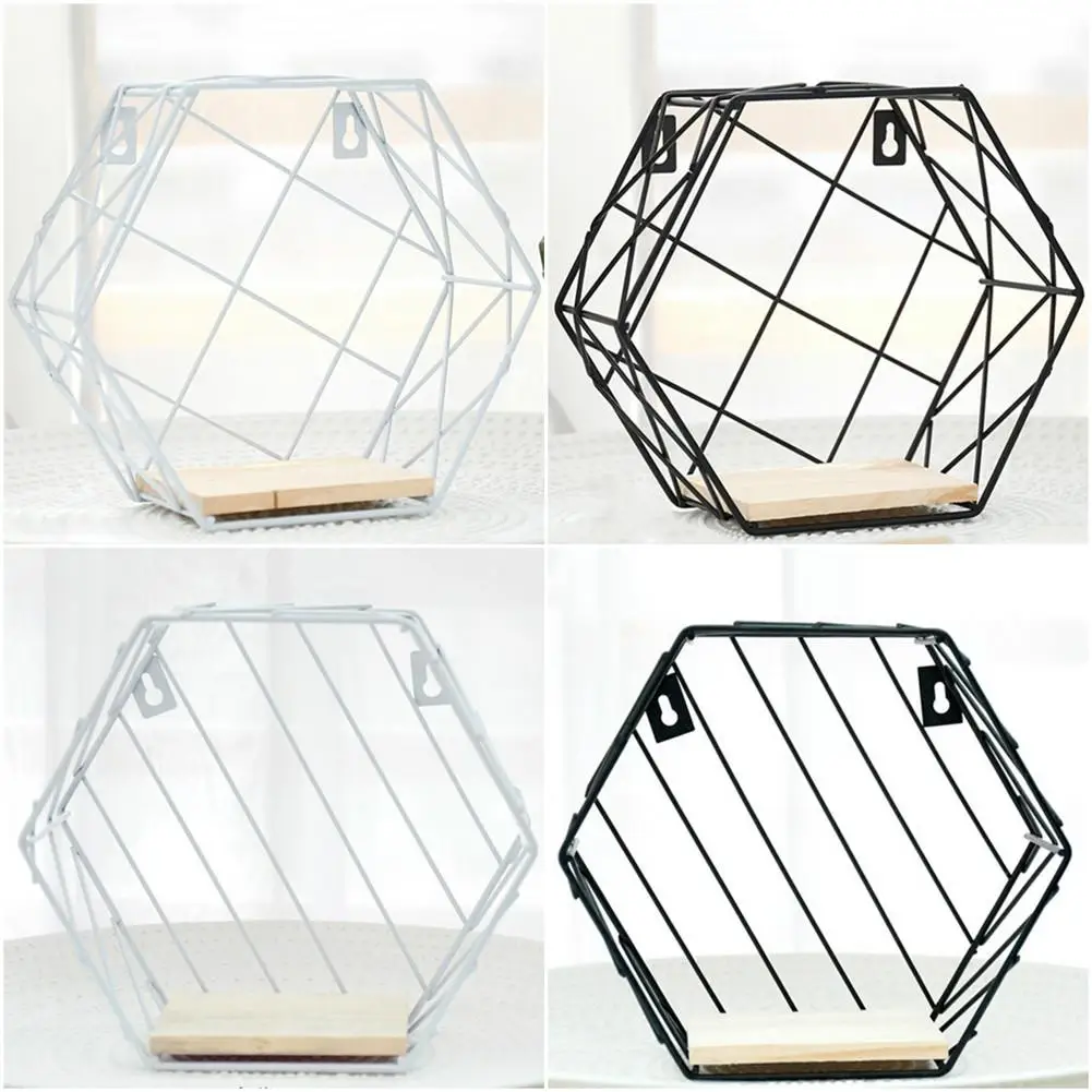 الحديد سداسية شبكة جدار تخزين الرف مزيج جدار شنقا المعيشة غرفة نوم هندسية الشكل على شكل رف خزانة الحديد سداسية شبكة جدار تخزين الرف مزيج جدار شنقا المعيشة غرفة نوم هندسية الشكل على شكل رف خزانة