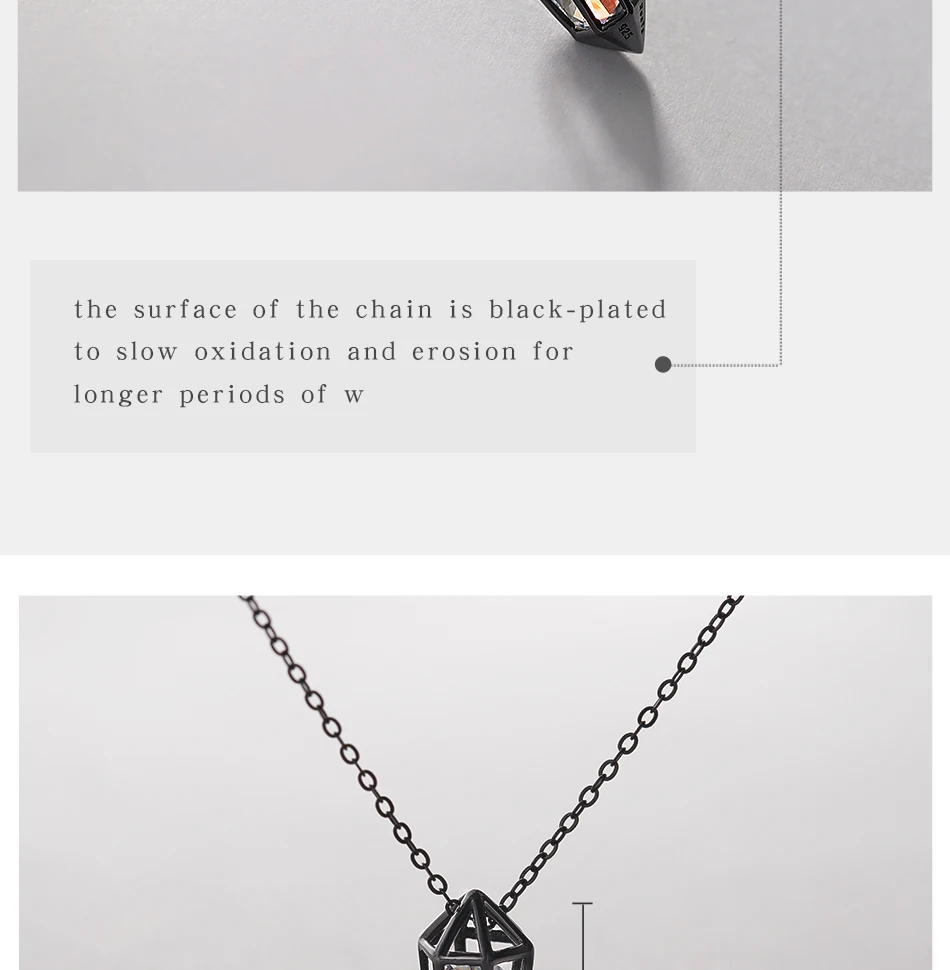 Ожерелье с подвеской в виде сердца с бриллиантами Thaya, Серебро s925, черная цепочка, защита кубического циркония, простые изысканные украшения для женщин, подарок