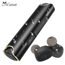 M. uruoi Binaural Fone de Ouvido Bluetooth 4.2 Fone De Ouvido Sem Fio Verdadeiro fone de Ouvido Estéreo Com Microfone Handsfree Para O Telefone Móvel Fones de Ouvido Do Esporte