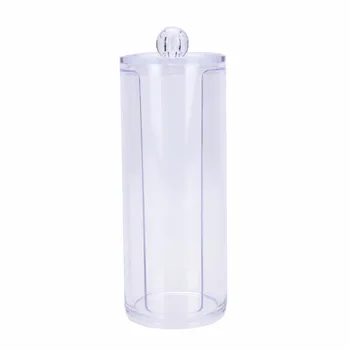 

Clear Q-tip Storage Holder Cosmetic Makeup Case Cotton Pad Swab Box Organizer