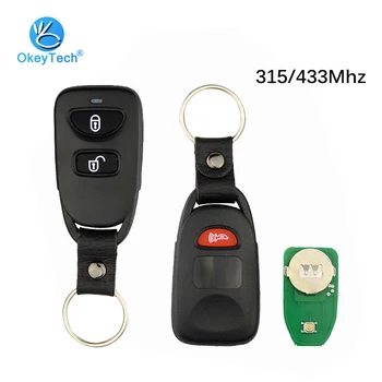

OkeyTech Car Key for Hyundai Tucson Sonata Remote Control Key 315/433Mhz 2+1 Button Keyless Entry for Hyundai FE with Key Chain