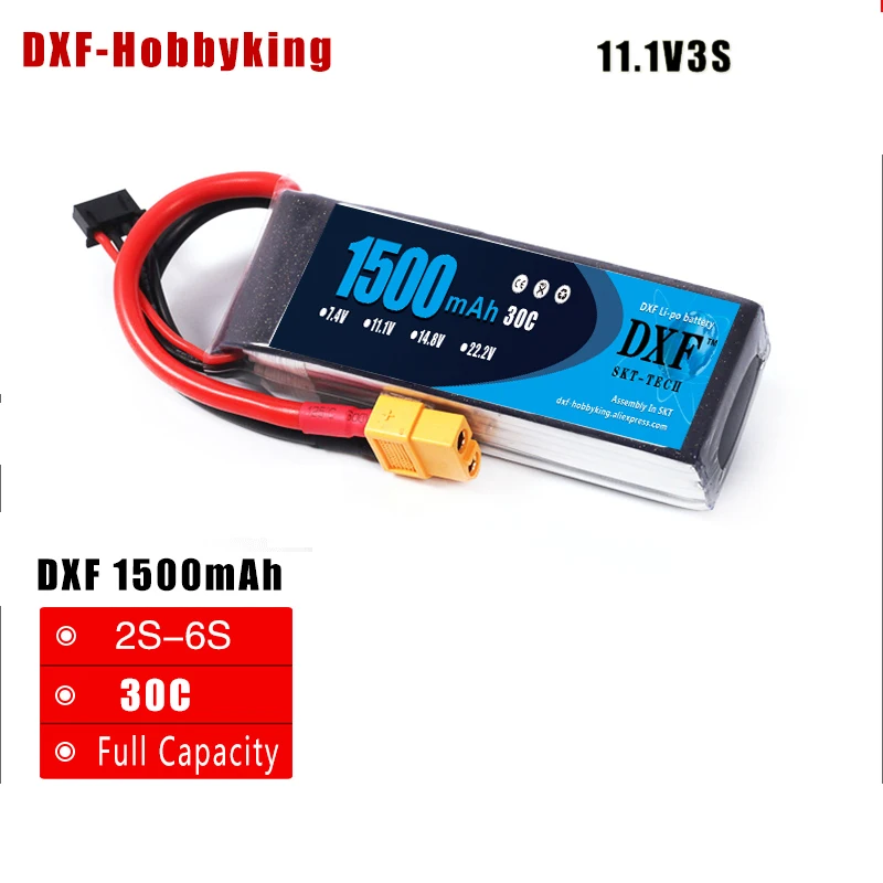 

2017 DXF 3S lipo battery 11.1v 1500mAh 30C rc helicopter rc car boat quadcopter fpv remote control toys Li-Polymer battery