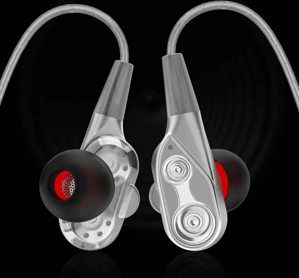 02 Wired earphone High bass dual drive stereo In-Ear Earphones