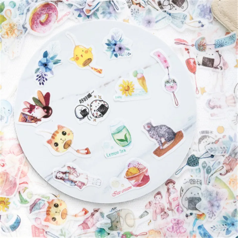 

Coloffice Flower Stationery Sticker Photo Album Sticker Scrapbook Decor Stickers Children DIY Gift Card Scrapbooking Sticker