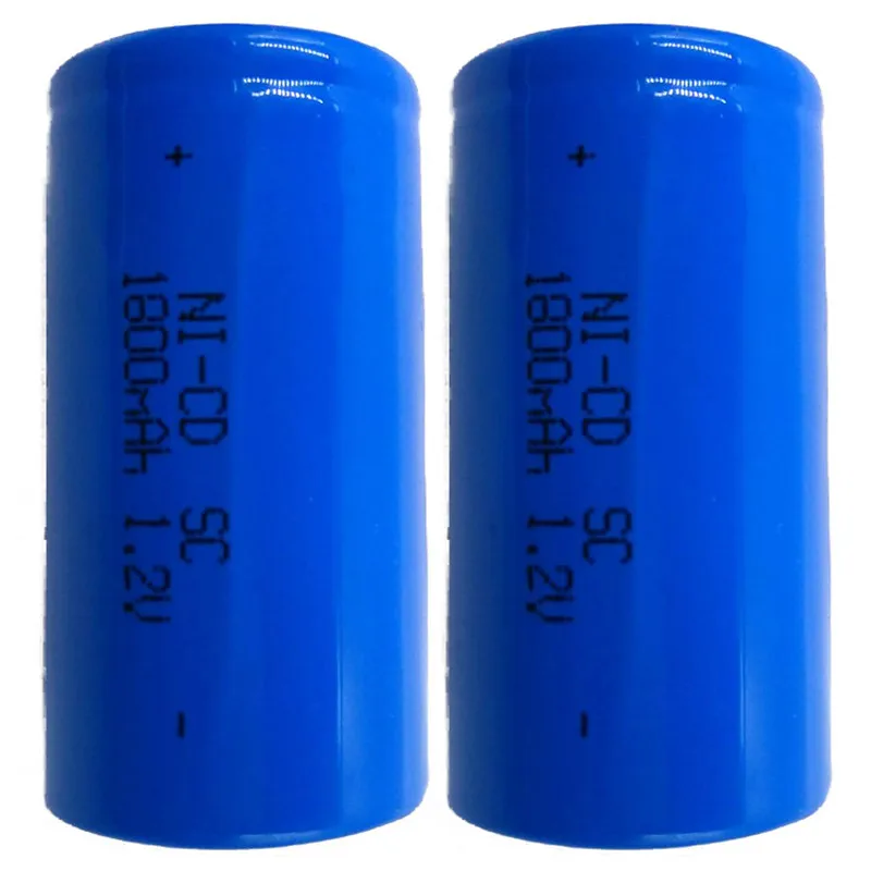 12 шт./лот Новый Sub C SC 1 2 V 1800mAh Ni Cd аккумуляторные батареи электрические