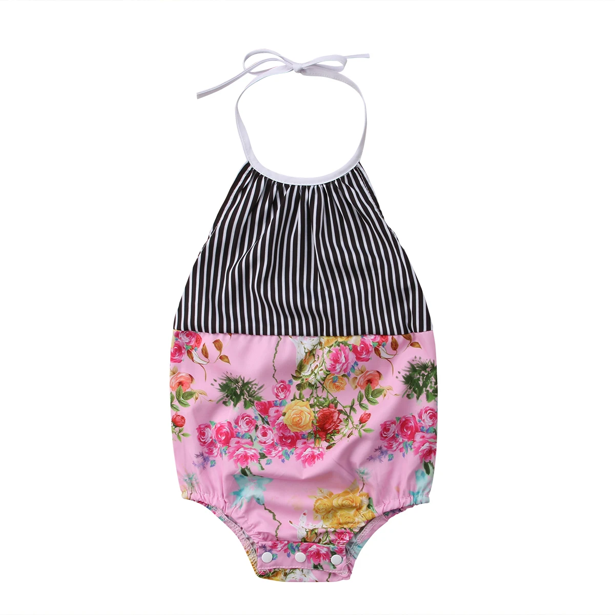 Newborn Infant Baby Girl Romper Floral Jumpsuit Summer One Piece Outfit