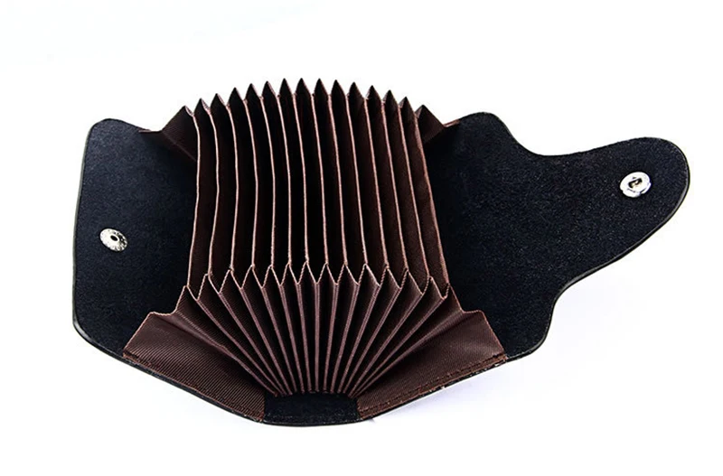 Men Women Business Card Holder Genuine Leather Credit Cards Organizer Bank Card Case Money Wallet Cardholder Porte Carte PC0052 (3)