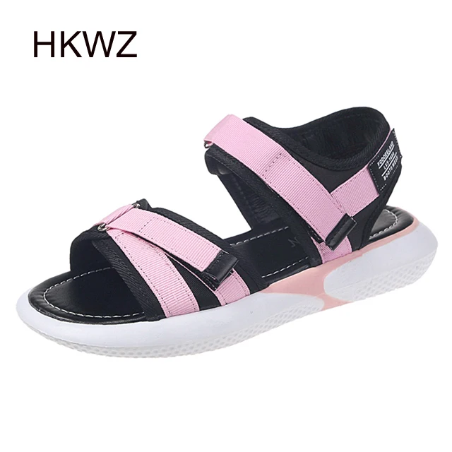 

Women's platform sandals sports simple wild open toe sandals with casual muffin bottom non-slip beach Roman style women's shoes