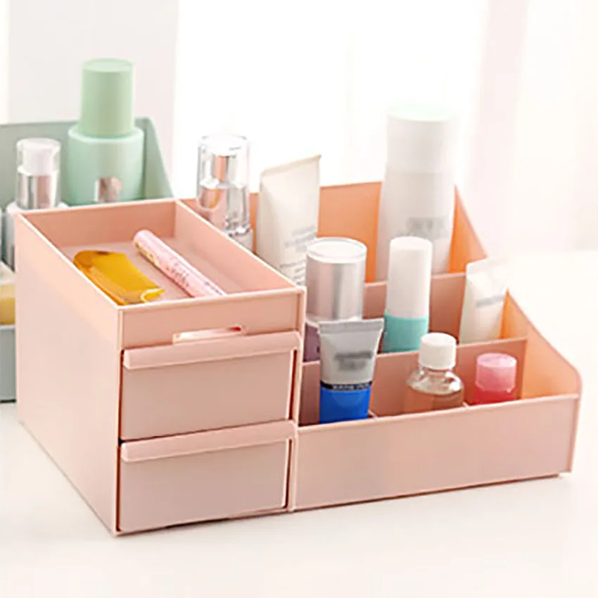 

Plastic Cosmetic Drawer Makeup Organizer Makeup Storage Box Container Desktop Casket Holder Desktop Sundries Storage Case