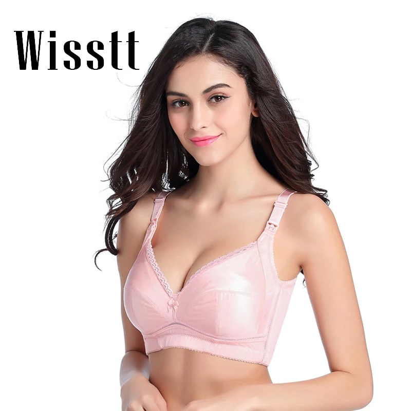 Wisstt Plus Size Push Up Underwired Maternity Nursing Bra Wire Free