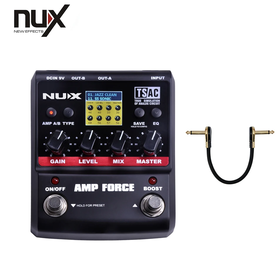 

NUX Force series Stomp Boxes Guitar Effect Pedals AMP FORCE Modeling Amp Simulator