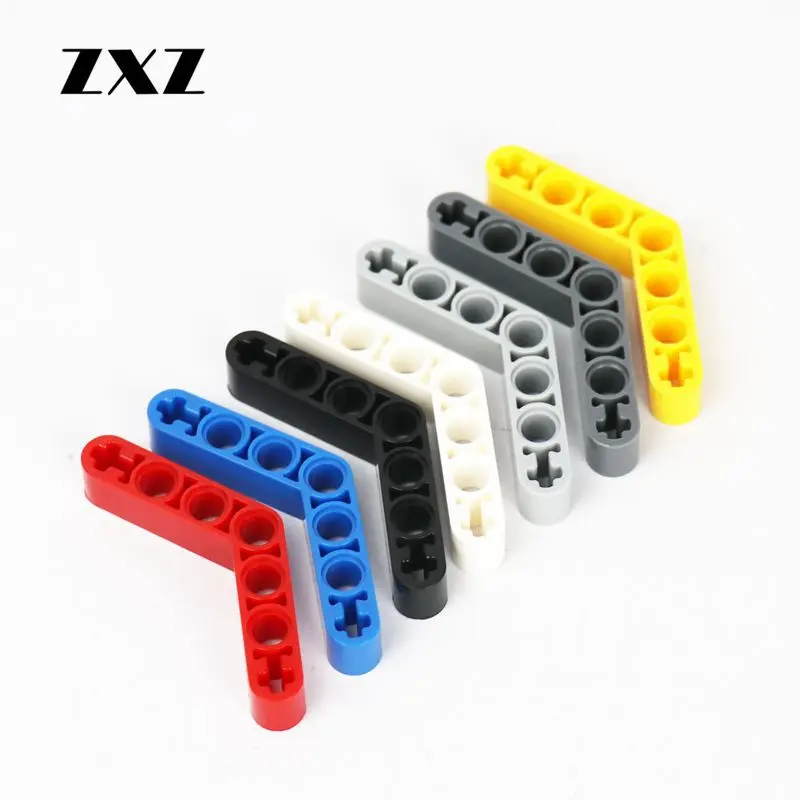 

20pcs New Arrvial Technic Liftarm Beam 4+3 Compatible With Legoes Technic Parts 32348 Educational Toys for Boys Gifts