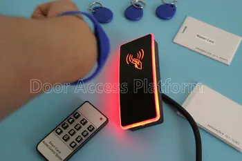 

Remotes control Card Access controller Machine with wristband keychain+ID card 125KHz rfid card reader+pro ximi card control