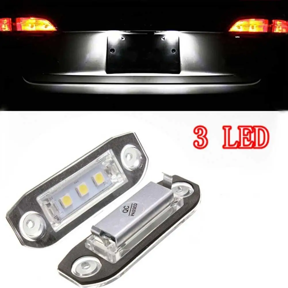 

White Car-Styling Number Lamp 2Pcs Canbus LED License Plate Light for Volvo S80 XC90 S40 V60 XC60 S60 C70 V50 XC70 V70