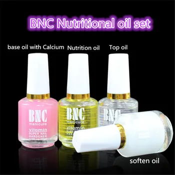 

Hot Sale 4PCS/set 15ml Soak Off Base Coat & Top Coat &nutrition oil&cuticle oil For Nail Art Soak Off UV Gel Nail Polish