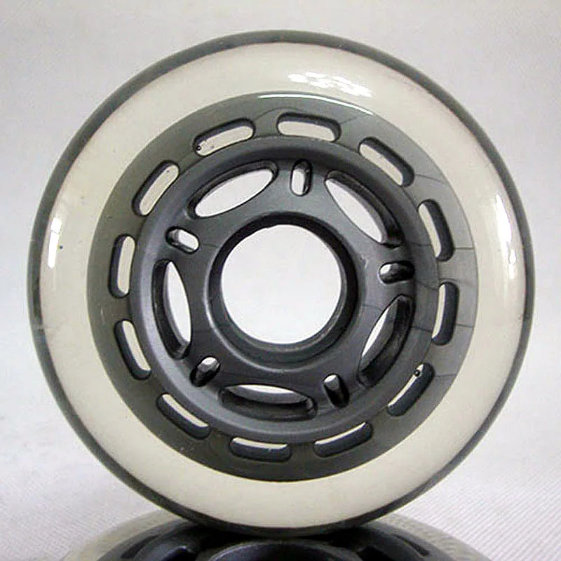 

4PCS/lot 76/80mm high quality transparent durable PU Roller skates wheels