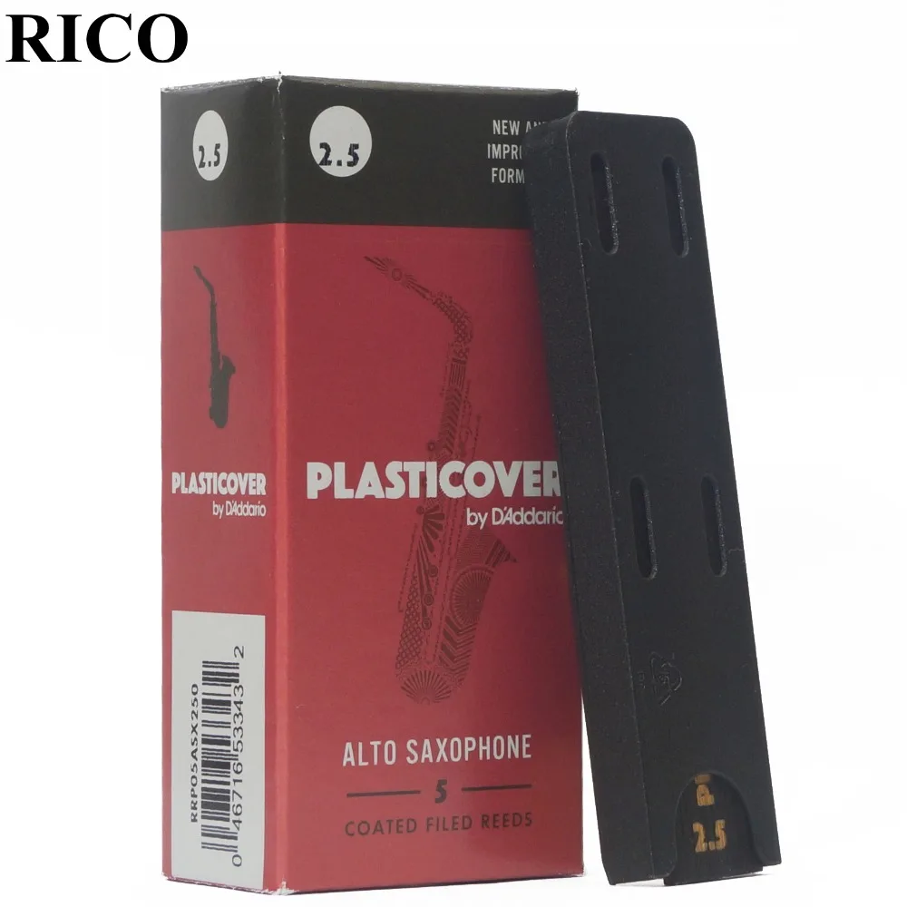 RICO Plasticover Eb alto sax reed 2.5, 3.0,3.5 Box of 5 saxphone