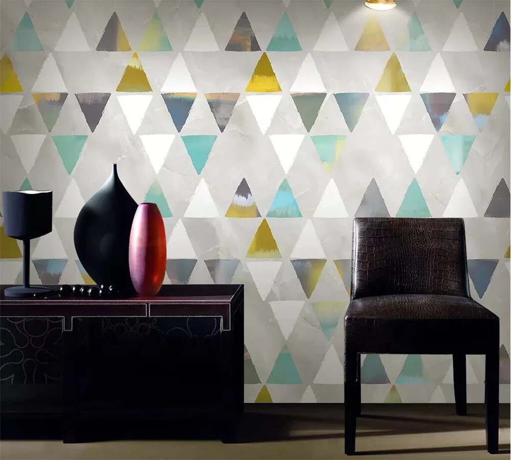 

wellyu Custom wallpaper 3d photo murals modern minimalist geometry TV sofa background wall paper papel de parede 3d wallpaper