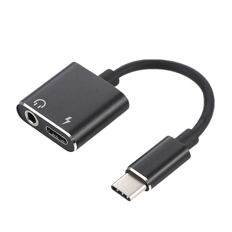 

Type C Adapter Aux Audio Adapter USB Type C to 3.5mm Earphone Jack Adapter For Xiaomi Mi 6 Huawei without 3.5 jack