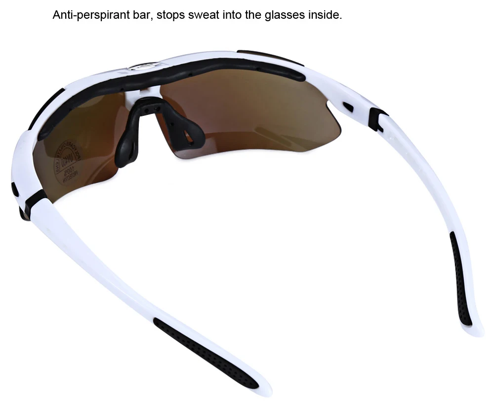 ROBESBON 0089 Men Cycling Eyewear Sunglass Outdoor UV400 Sports Glasses 5 Lenses
