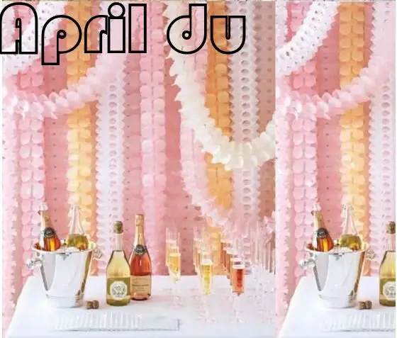 Four Leaf Clover Paper Curtains Wedding Decoration Tels Four Leaf Clover Paper Curtains Wedding Decoration Tels Garland Ribbon Balloons Birthday Curtain Marriage Car
