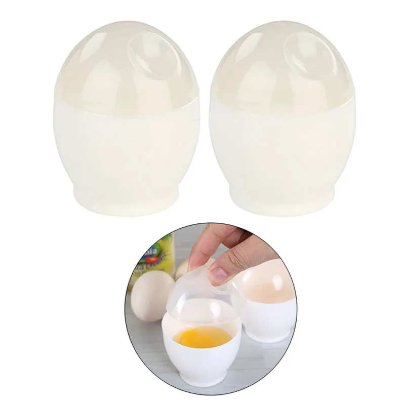 

2 Pcs/Lot Mini Egg Cooker Microwave Oven Cup Egg Boiler Steamer Kitchen Cooking Tools For Drop Shipping