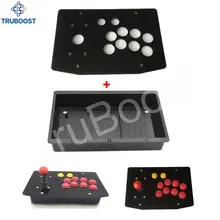 DIY аркадный джойстик комплект запасная часть 10 кнопок аркадный джойстик акриловая панель и чехол