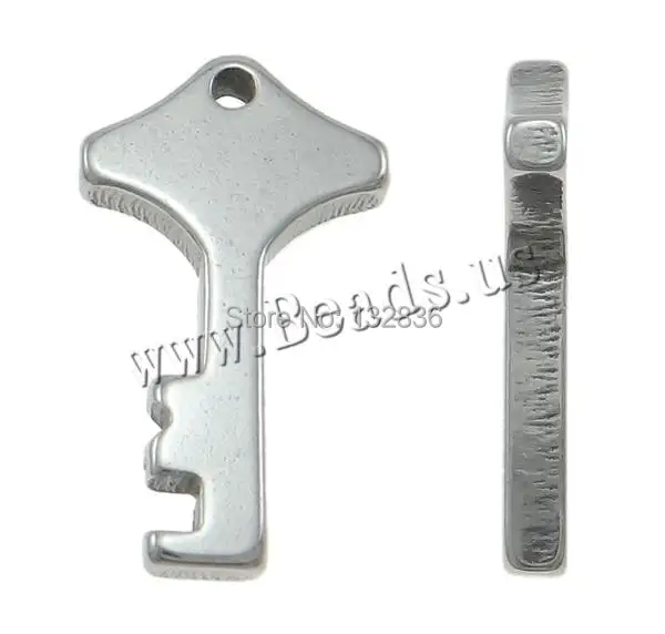 Free shipping!!!Stainless Steel Jewelry Pendants Bling Key oril color 10x18x2mm Hole:Approx 0.5mm 50PCs/Bag Sold By Bag | Украшения и