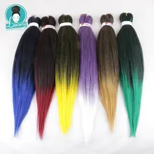 Luxury for Braiding Hair Pre stretched Layed Perm Yaki EZ Braids Ombre Color 26 inch Jumbo Braid for Crochet Twist Hot Water Set Luxury for Braiding Hair Pre stretched Layed Perm Yaki EZ Braids Ombre Color 26 inch Jumbo Braid for Crochet Twist Hot Water Set