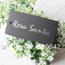 Наименование личного брэнда логотип экстравагантные бумажные бирки, серебряные мателлические фольги с покрытием, серебряные блестящие бумажные бирки