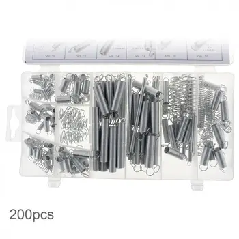 

200pcs/lot Steel Spring Electrical Hardware 20 Kinds of Specifications Spring Drum Extension Tension Spring Pressure Suit