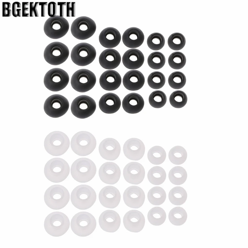 BGEKTOTH 12 пар (S/M/L) Мягкие силиконовые сменные наушники-вкладыши для наушников # k |