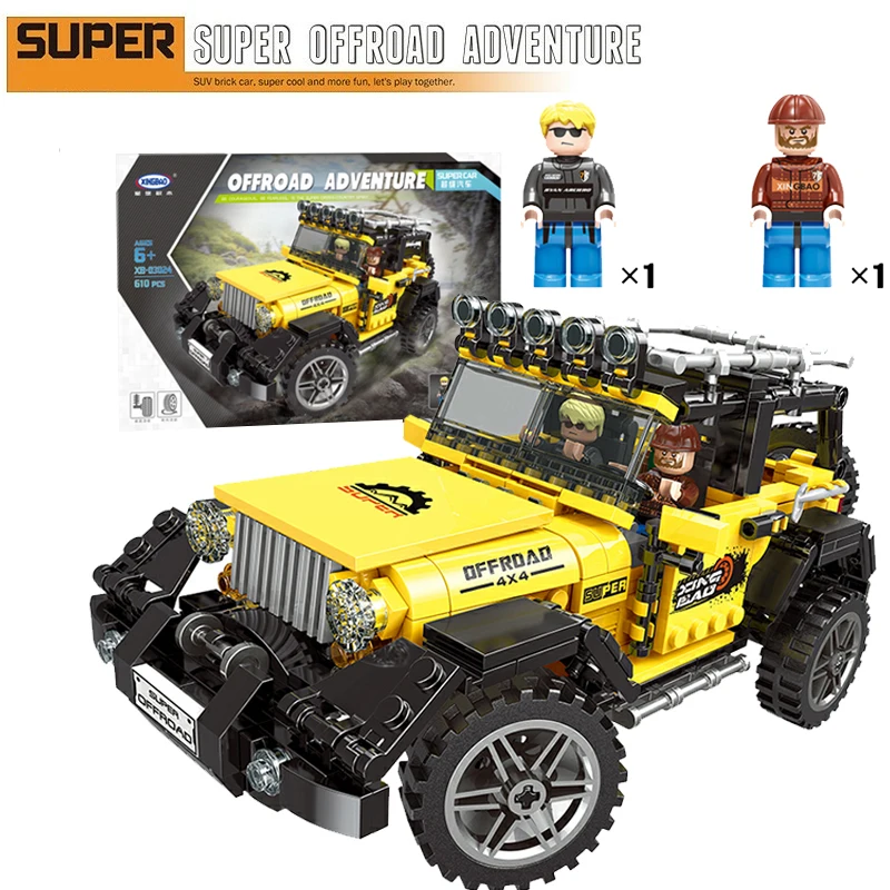 

XINGBAO Super Offroad Racing Car Technic Creator Mini Building Blocks Figures Bricks Toys For Children Compatible legoing City