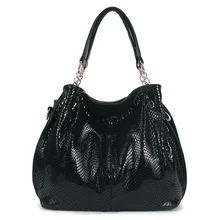 Luxury Brand Designer Women Leather Bags Serpentine Fashion Casual Big Handbags Large Ladies Shoulder Bags borsa donna grande