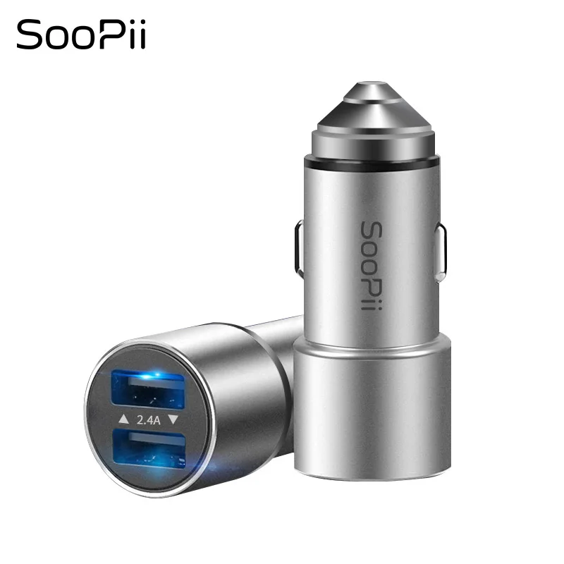 SooPii المزدوج usb شاحن سيارة 4.8A ماكس تهمة ل فون سامسونج هواوي Xiaomi