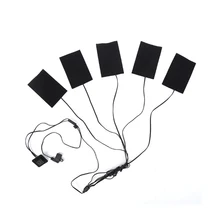 Теплые пасты колодки водонепроницаемый углеродного волокна грелку безопасный портативный нагревательный коврик-грелка для жилета куртки ткань поставки USB питания