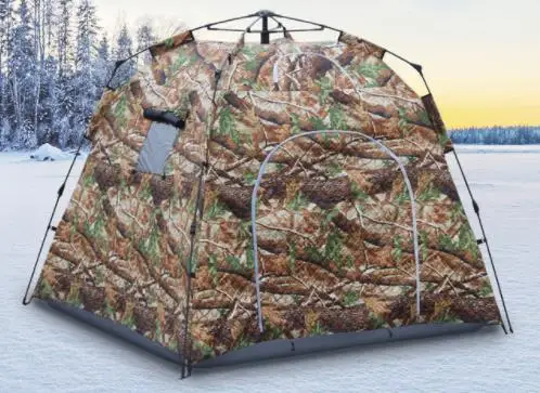 Kaufen Professionelle Verdicken Baumwolle Warm Halten Winter Voll Automatische Jagd Beobachtung Vogel Outdoor Camping Strand Zelt Eis Angeln Zelt