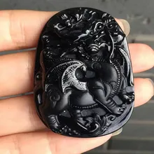 Аутентичные Природный cuiyuglutenous A Вид резные чернил Цуй Flying Dragon в день кулон Дракон карта идеально специаль