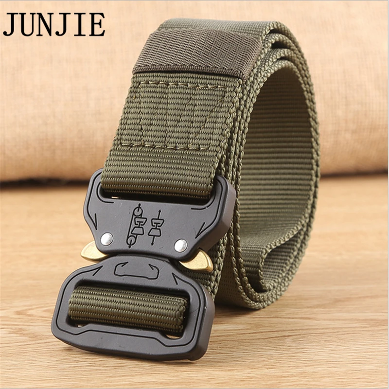 Buy 2018 Hot Male Tactical Belt Cobra Head Buckle 3.8