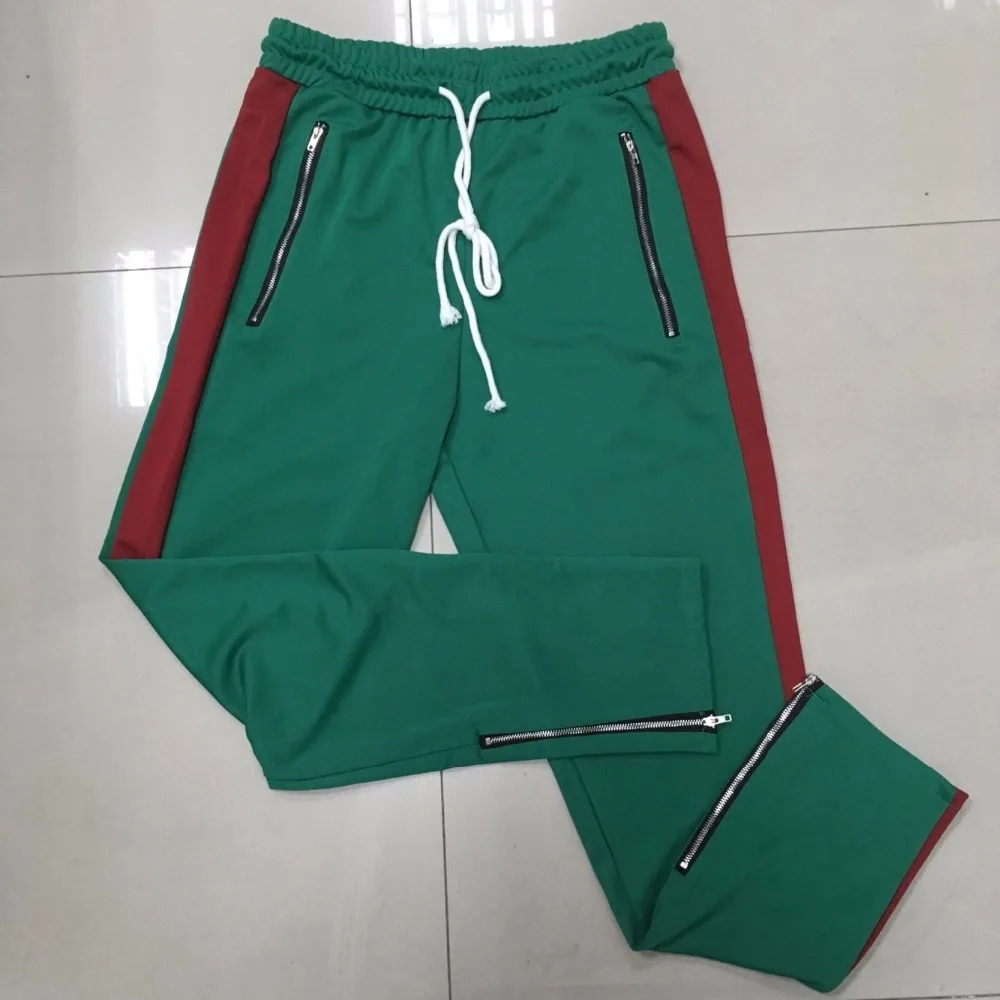 

Straight Pant Men Striped Pants Patchwork Color Casual Sweatpants Fleece Workout Active Track Pants Trousers