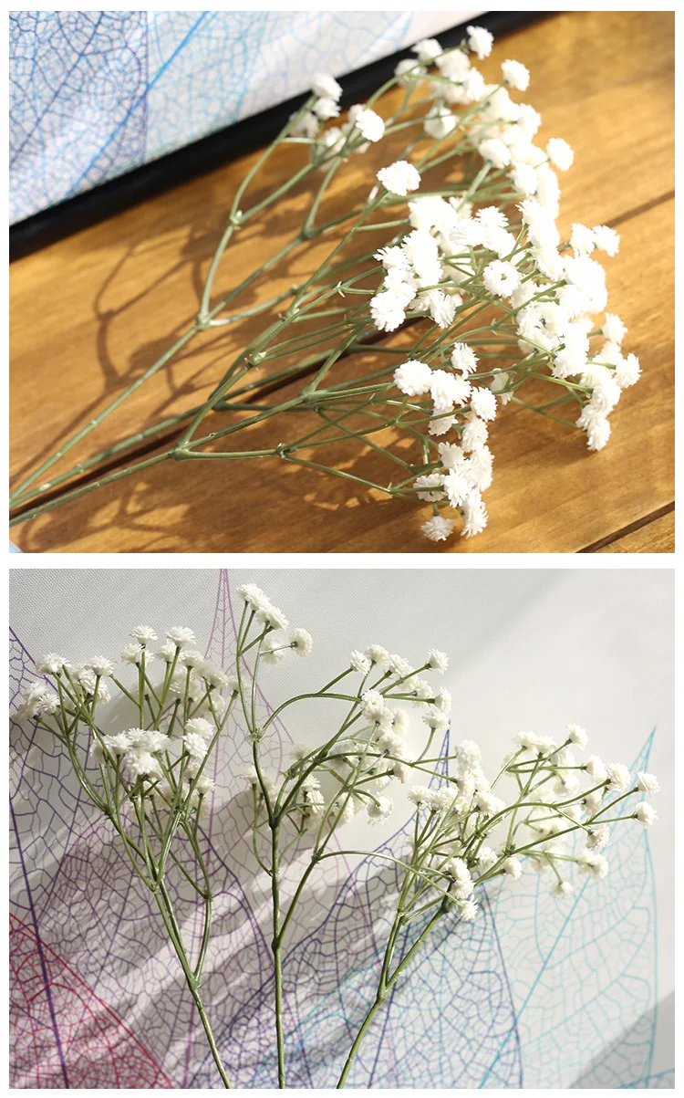 Белые Маленькие искусственные цветы со свежими звездами для свадебной вечеринки, украшения дома, вечерние товары