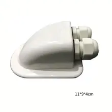^^Best Offers ABS Solar RV Yacht Stand Roof Duct Cable Entry Double Hole Round Junction Box White ^^Best Offers ABS Solar RV Yacht Stand Roof Duct Cable Entry Double Hole Round Junction Box White