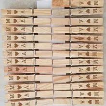 50 пользовательских гравировкой прищепка свадебной место визитницы, душа ребенка, День рождения