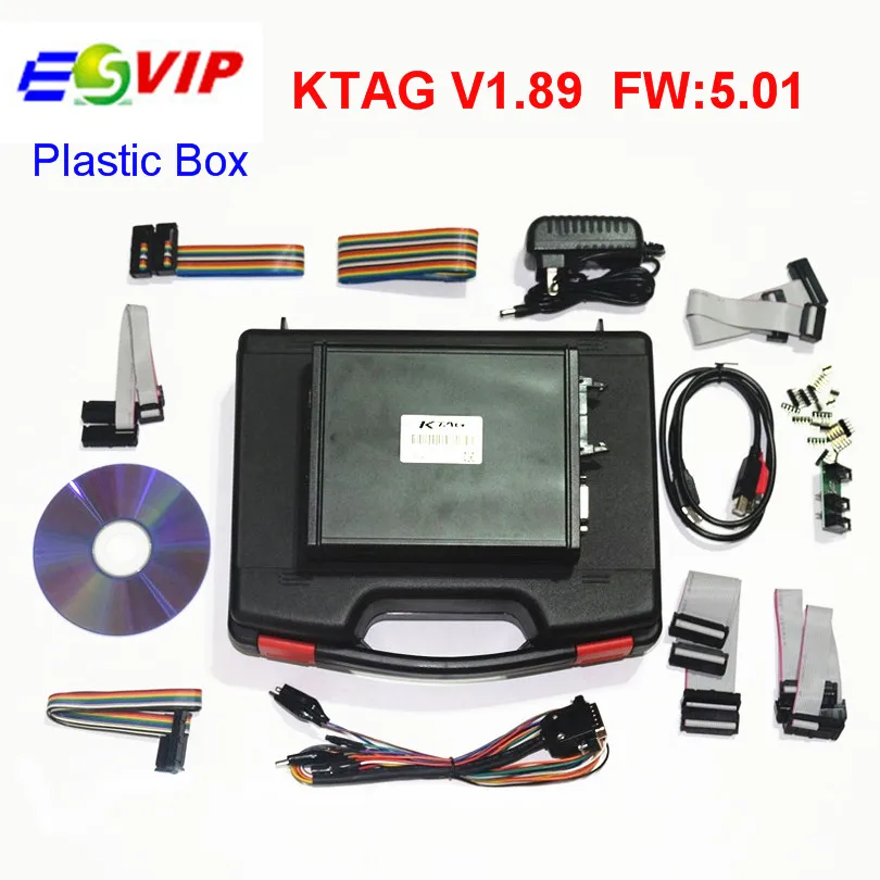 

High Quality V1.89 KTAG K-TAG Firmware V5.01 ECU Programming Tool With Unlimited Token With Plastic box