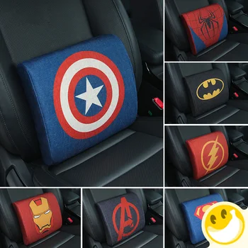 

Marvel Style Cotton and linen Cushion Cover For Car cushion for leaning on Space Memory CottonWaist Support Lumbar