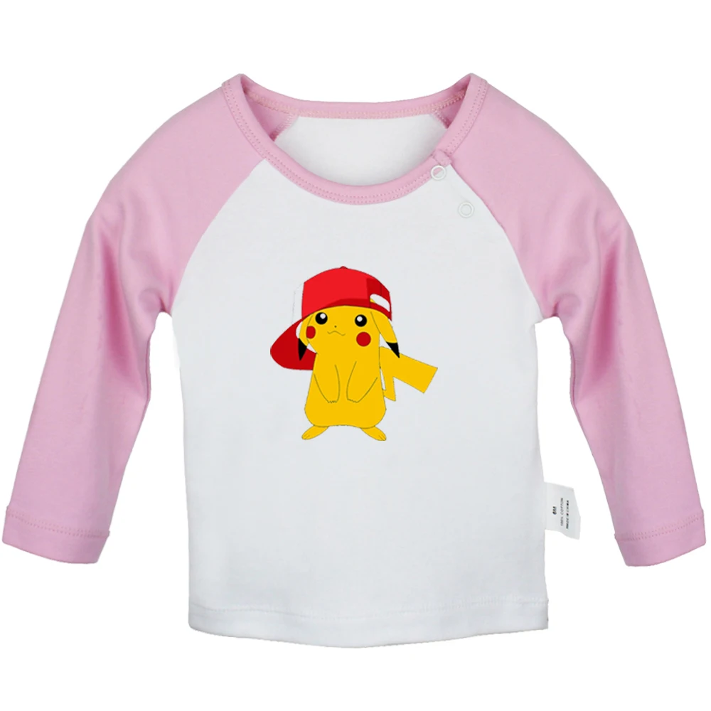 YbBabyYCP243C Покемон Пикачу JDM Art Car Angry Chicken розовый Dumbo Свирепый тигр для новорожденных футболки с длинными рукавами для малышей - Цвет: YbBabyYCP243C