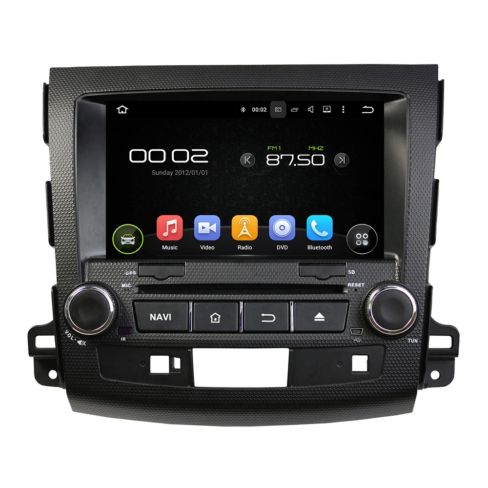 Android 2 Din font b Car b font DVD for Mitsubishi Outlander 200 2012 with Mirror
