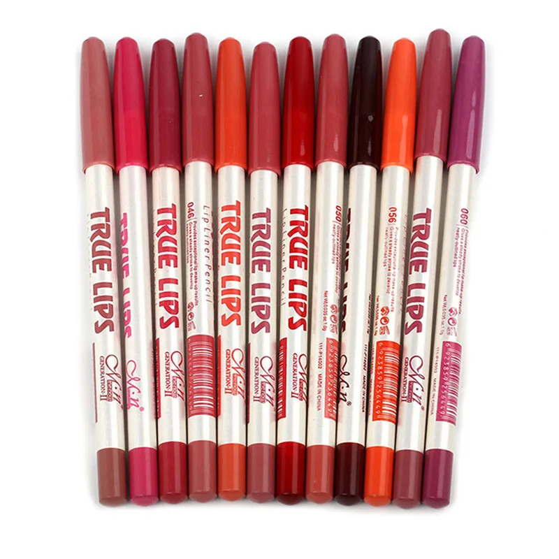 

6 Colors/Set Makeup Lip liner Pencil Professional 4 In 1 Lips Makeup Long Lasting Waterproof Eyeshadow Eye liner Pen Cosmetic