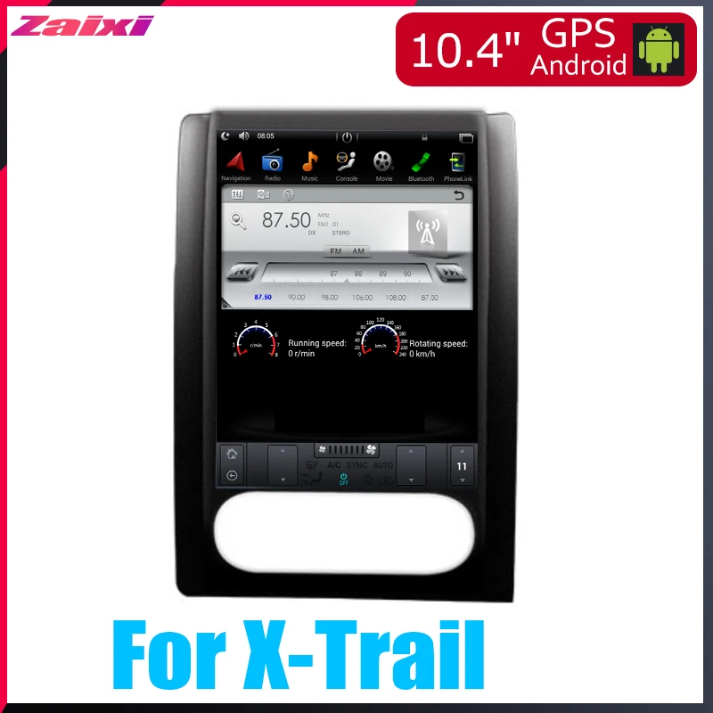 

ZaiXi 10.4" Tesla Type Android For Nissan X-Trail 2007~2012 Car Android DVD Player Navigation GPS Radio Multimedia system